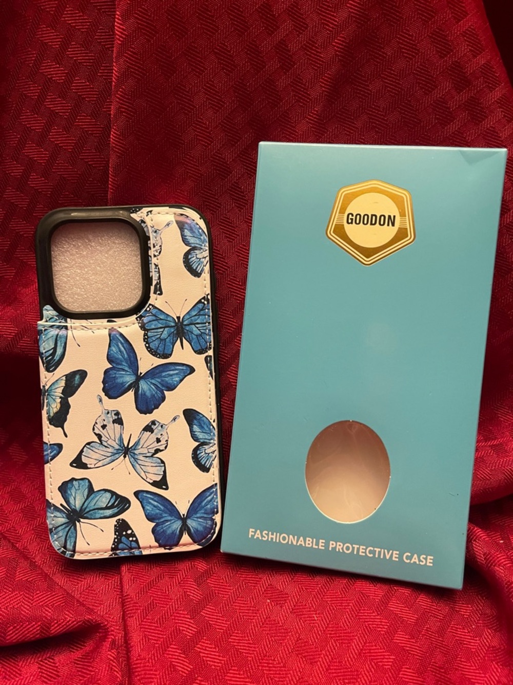 Goodon Fashionable Protective Case w/ card holder for iPhone 15 Pro